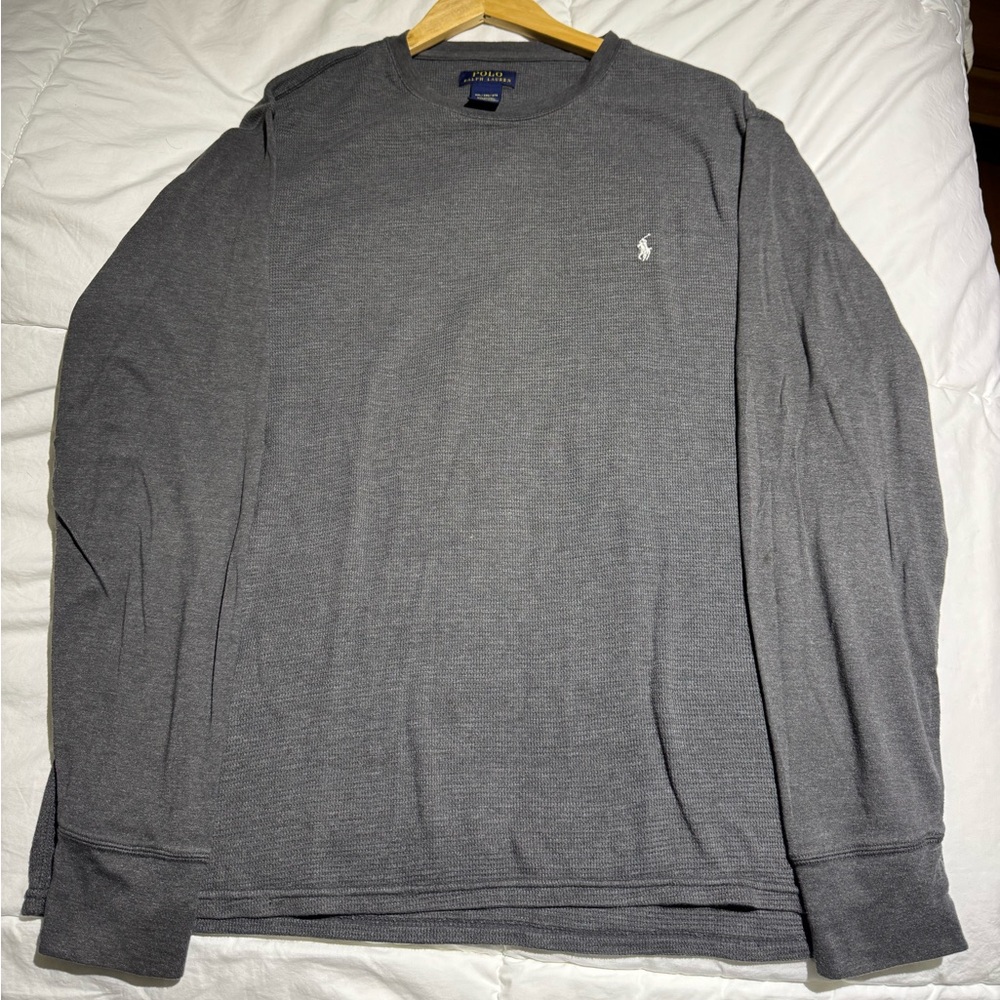 Polo by Ralph Lauren Gray Long Sleeve Tee